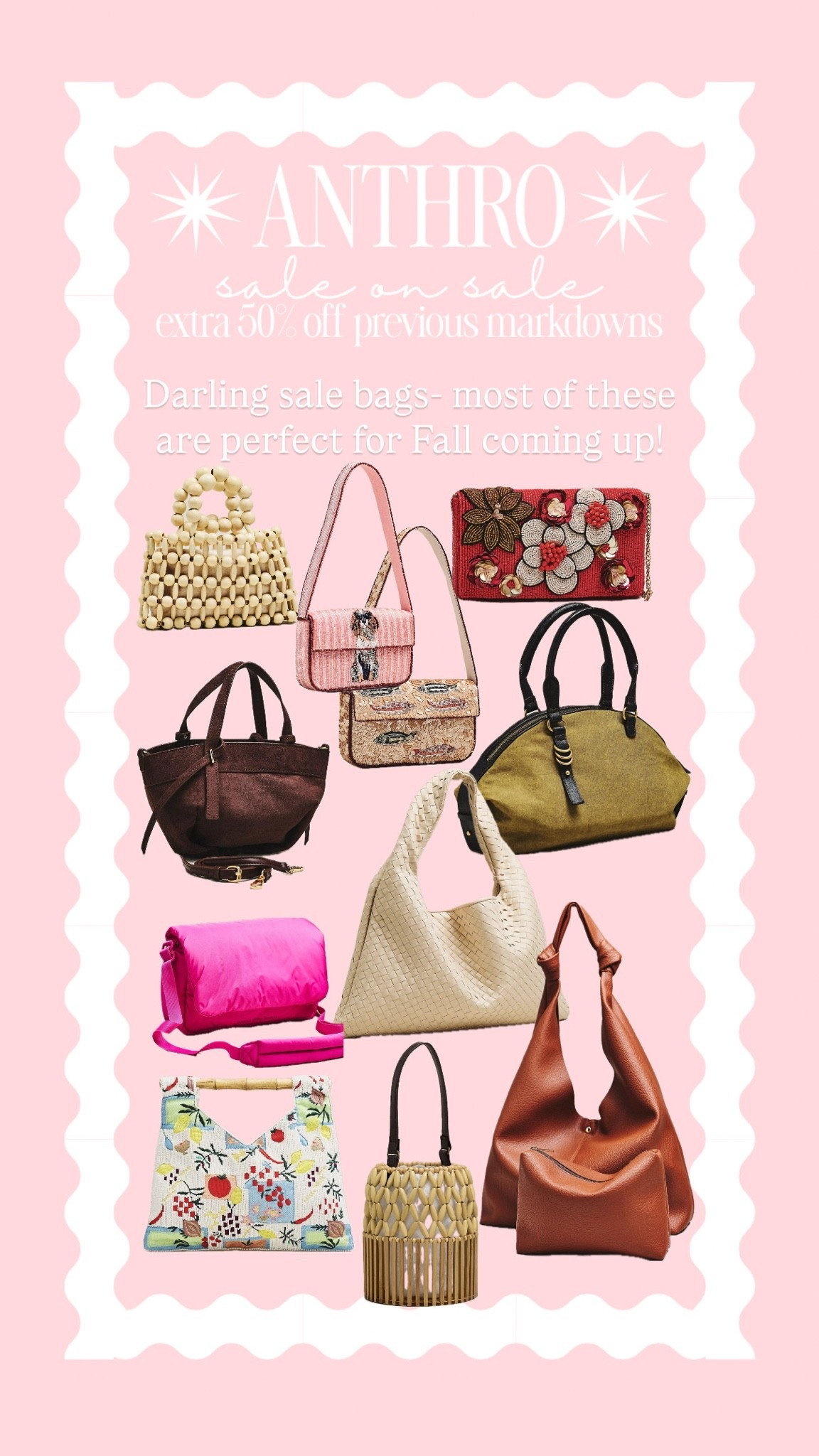 Darling bags- several great picks for Fall. Extra 50% off today!

#LTKootd #LTKSaleAlert #LTKOver40