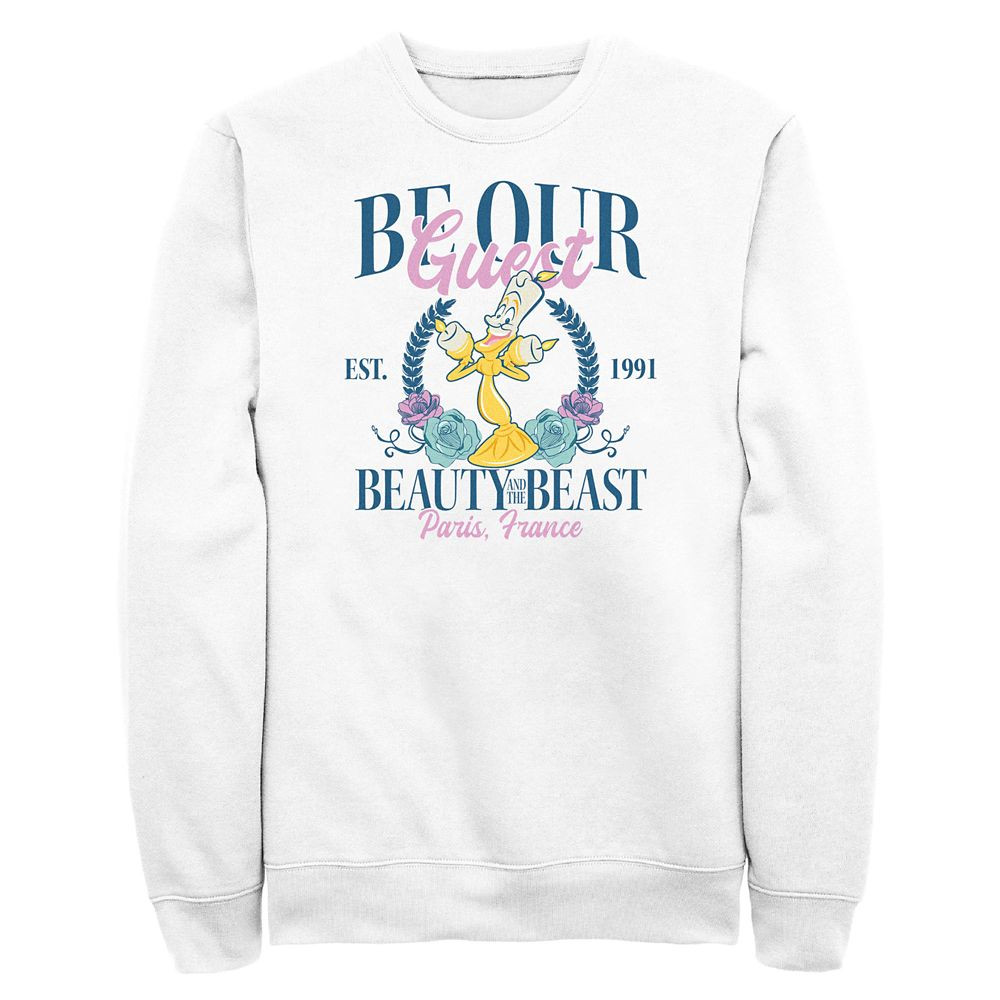 Lumiere ''Be Our Guest'' Pullover Sweatshirt for Adults – Beauty and the Beast | Disney Store
