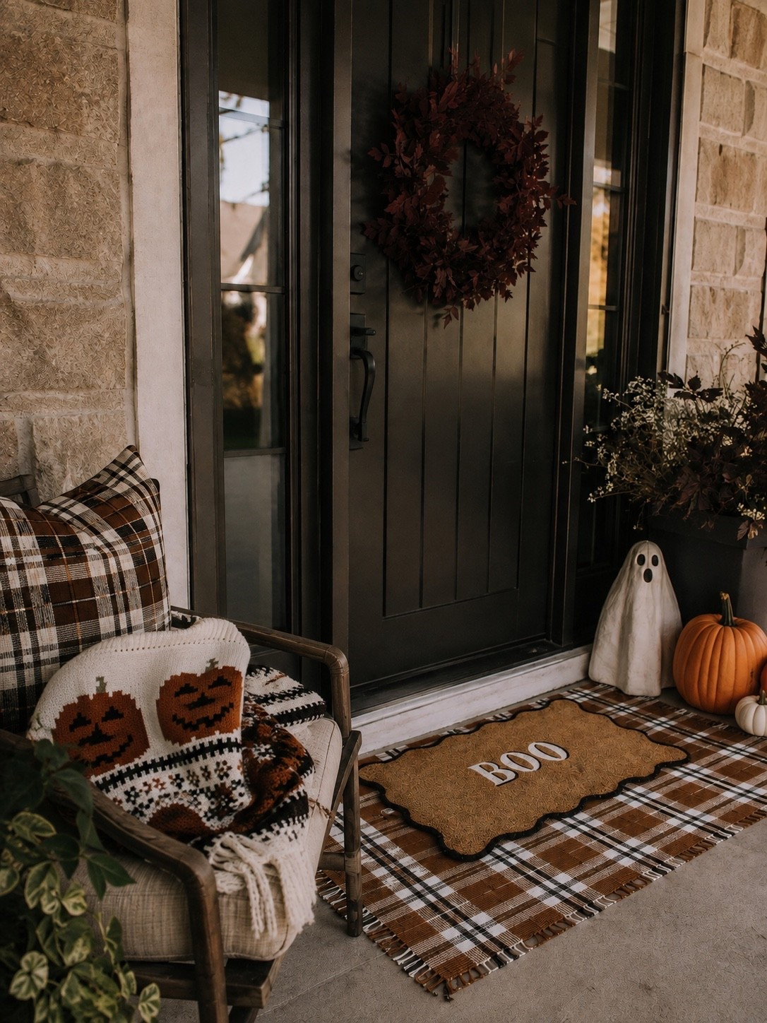 Walmart Halloween Porch Finds That Feel Cozy, Not Spooky 🎃🖤

Give your front porch an elevated Halloween refresh with affordable Walmart finds that blend cozy textures and timeless fall charm. Layered rugs, warm plaid accents, neutral pumpkins, a sweet ghost, and rich burgundy foliage create the perfect welcoming entry that feels festive all season long.

Follow @farmtotablecreations on Instagram for more cozy home finds and trending seasonal decor.

#LTKHome #WalmartFinds #WalmartHome #HalloweenDecor #FallPorch #PorchDecor #NeutralHalloween #CozyHome #FrontPorchDecor #SeasonalStyling #AffordableDecor #FarmToTableCreations

#LTKSeasonal #LTKHome #LTKSaleAlert