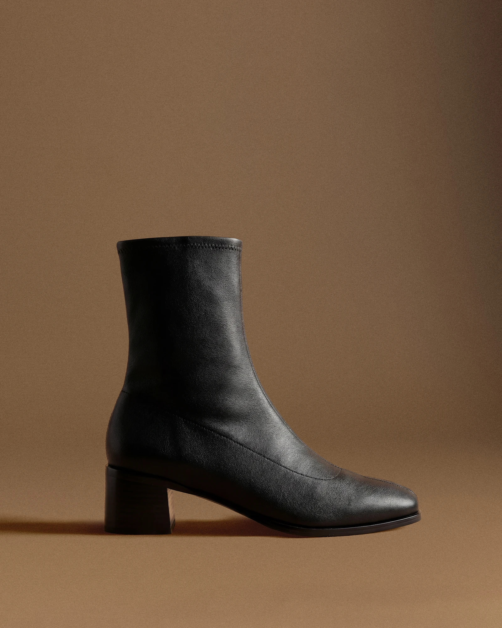 Italian Leather Stretch Sock Bootie | Quince