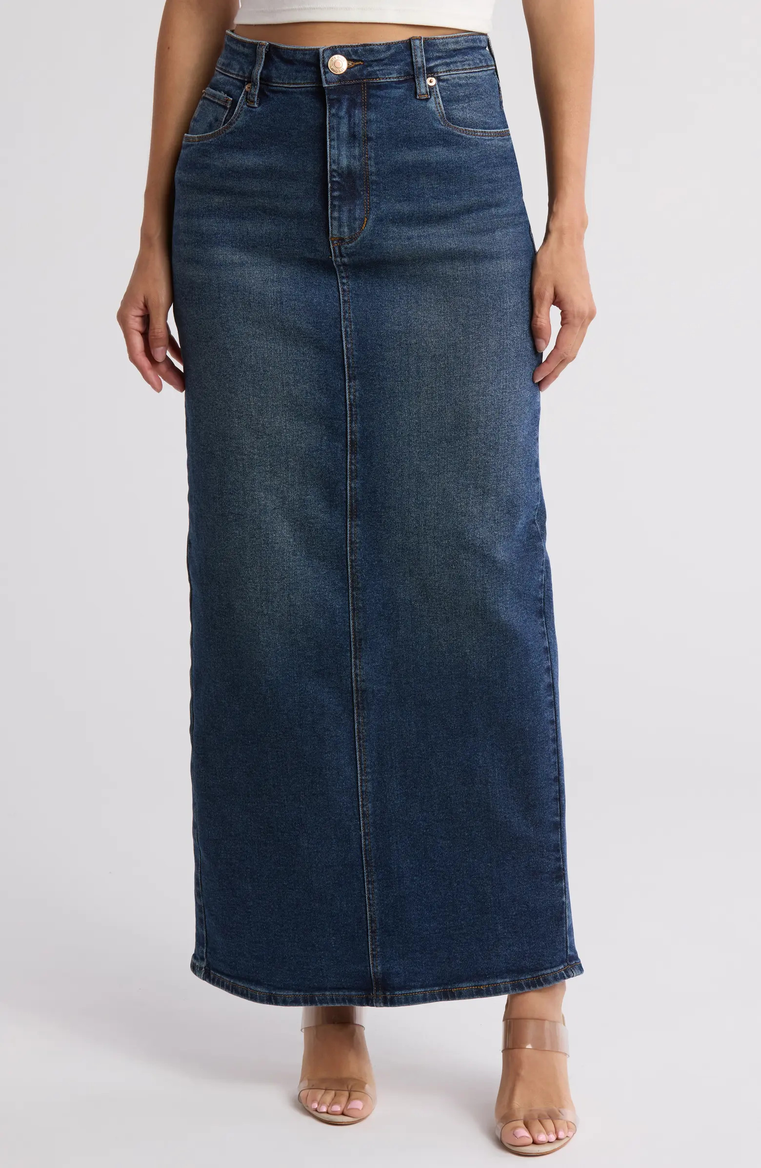 STS Blue Niki Pencil Denim Maxi Skirt | Nordstromrack | Nordstrom Rack