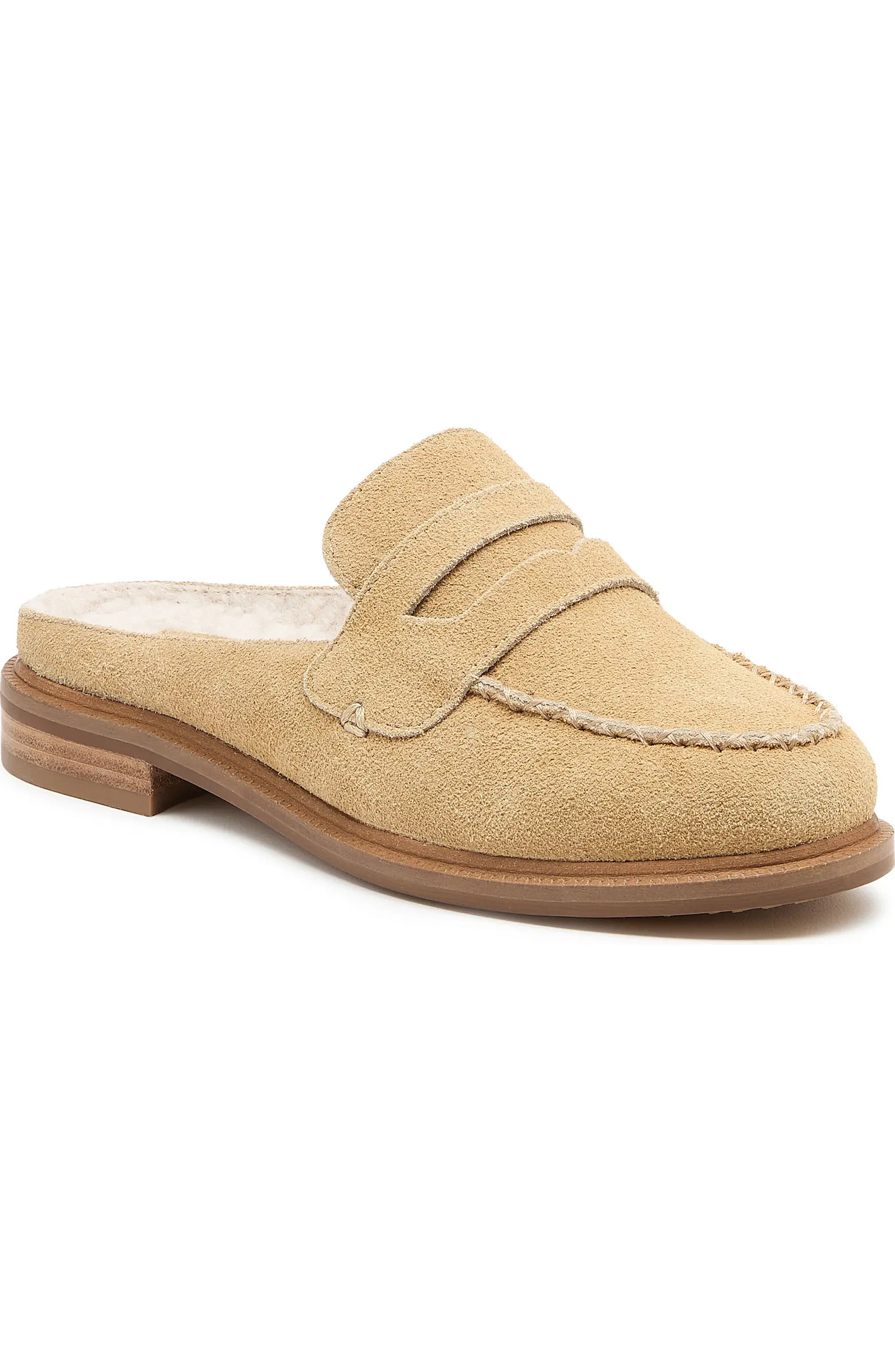 Kelsi Dagger Brooklyn Lock Faux Shearling Lined Mule (Women) | Nordstrom | Nordstrom
