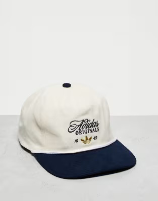 adidas Originals Masterpiece strapback in cream and navy | ASOS | ASOS (Global)