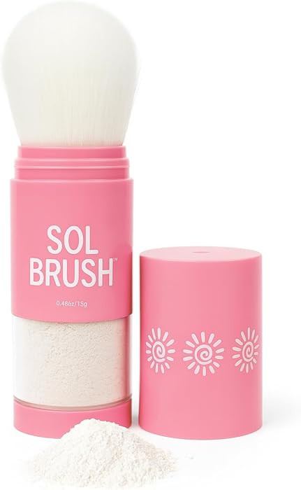 SPF 50 Mineral Sunscreen Powder, Broad Spectrum UVA/UVB Protection Sunscreen, Mess Free Brush On ... | Amazon (US)