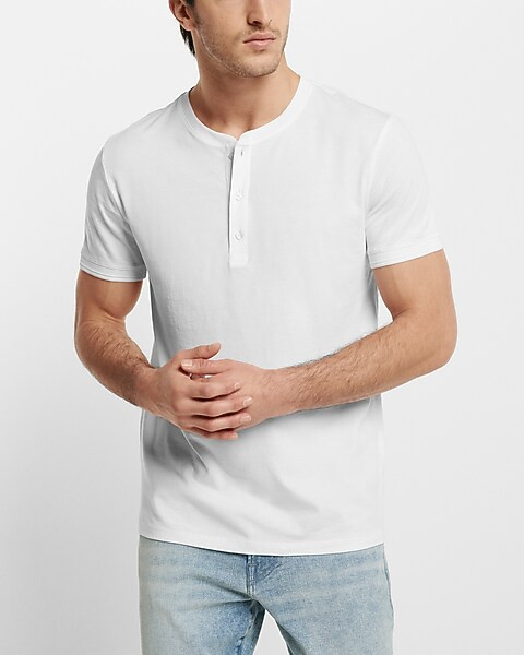 Perfect Pima Cotton Henley | Express