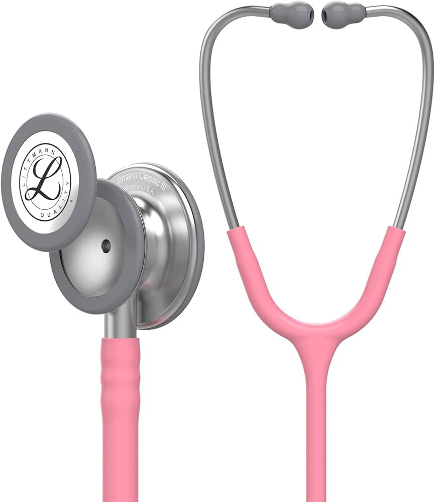 3M Littmann Classic III Monitoring Stethoscope, Pearl Pink Tube, 27 inch, 5633 | Amazon (US)