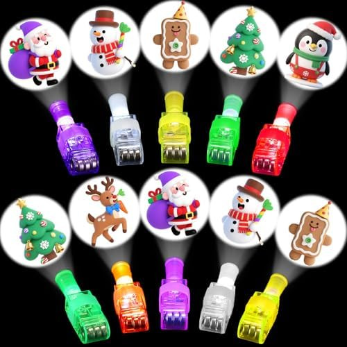 Budbof 36PCS Christmas Finger Lights Party Favors Toys for Kids Bulk Xmas Themed Classroom Prizes... | Amazon (US)