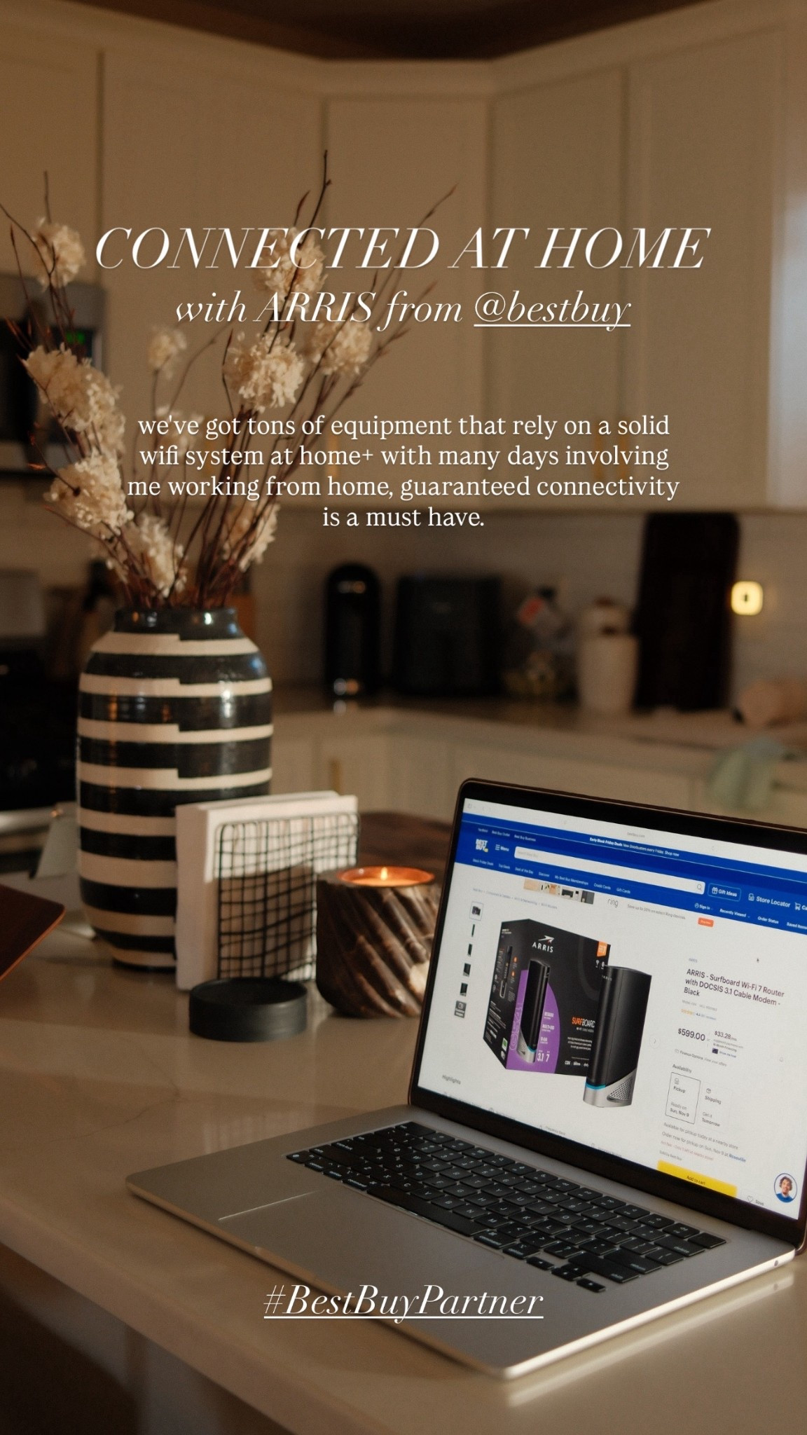 #BestBuyPartner Connected at Home with ease thanks to ARRIS! @BestBuy has the top gifts for everyone on your list this holiday season!