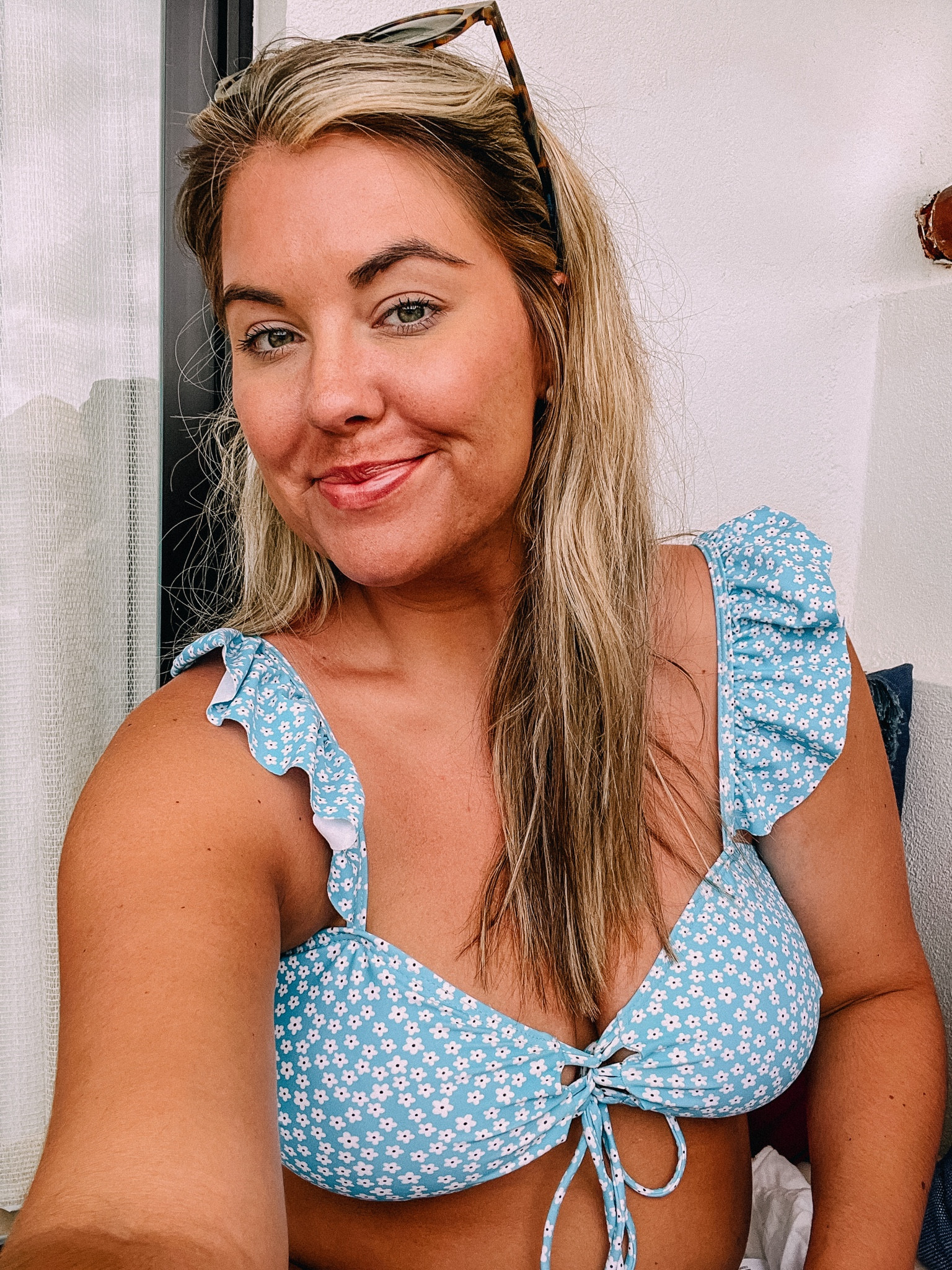 fun girl swimsuit — love the ruffles! #honeymoon #beach #swimsuit