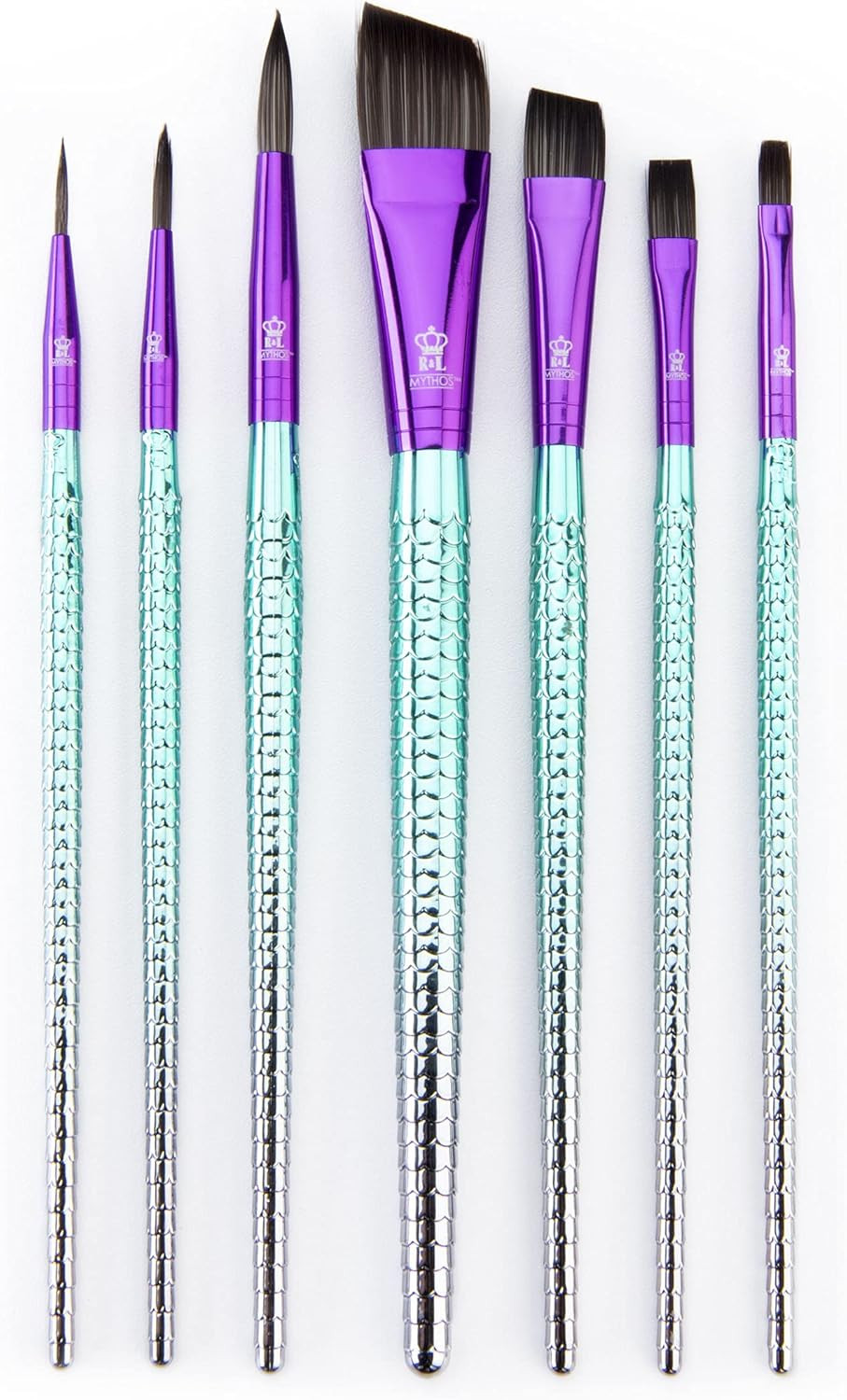 Royal & Langnickel Mythos, 7pc Mermaid 204 Variety Craft Brush Set for All Painting Mediums, Incl... | Amazon (US)