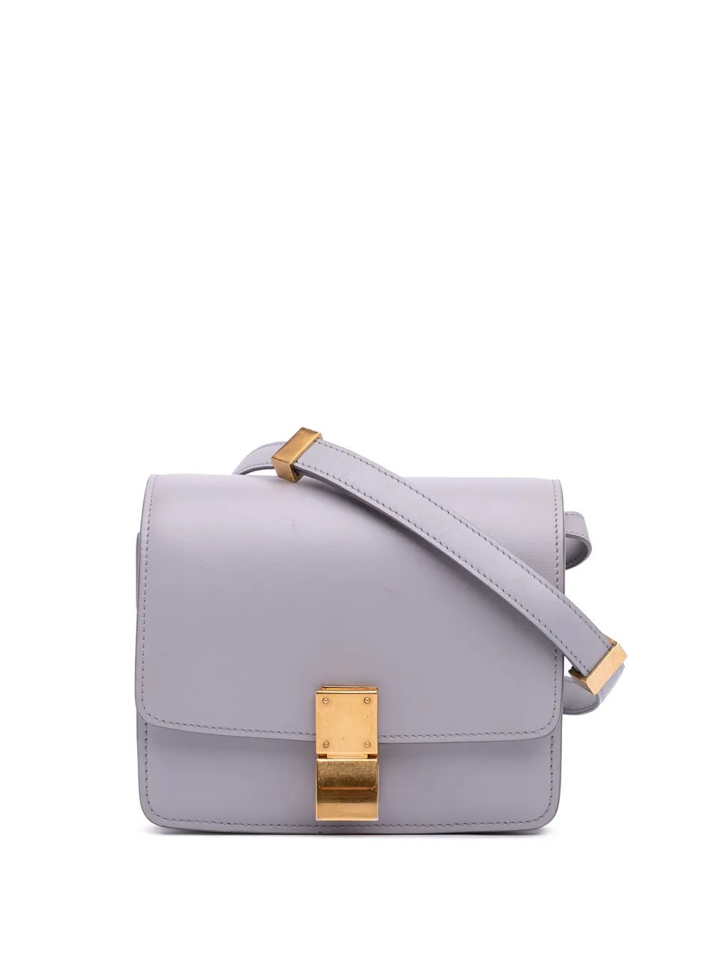 Celine Pre-Owned 2017 Small Calfskin Classic Box crossbody bag - Purple | Farfetch Global