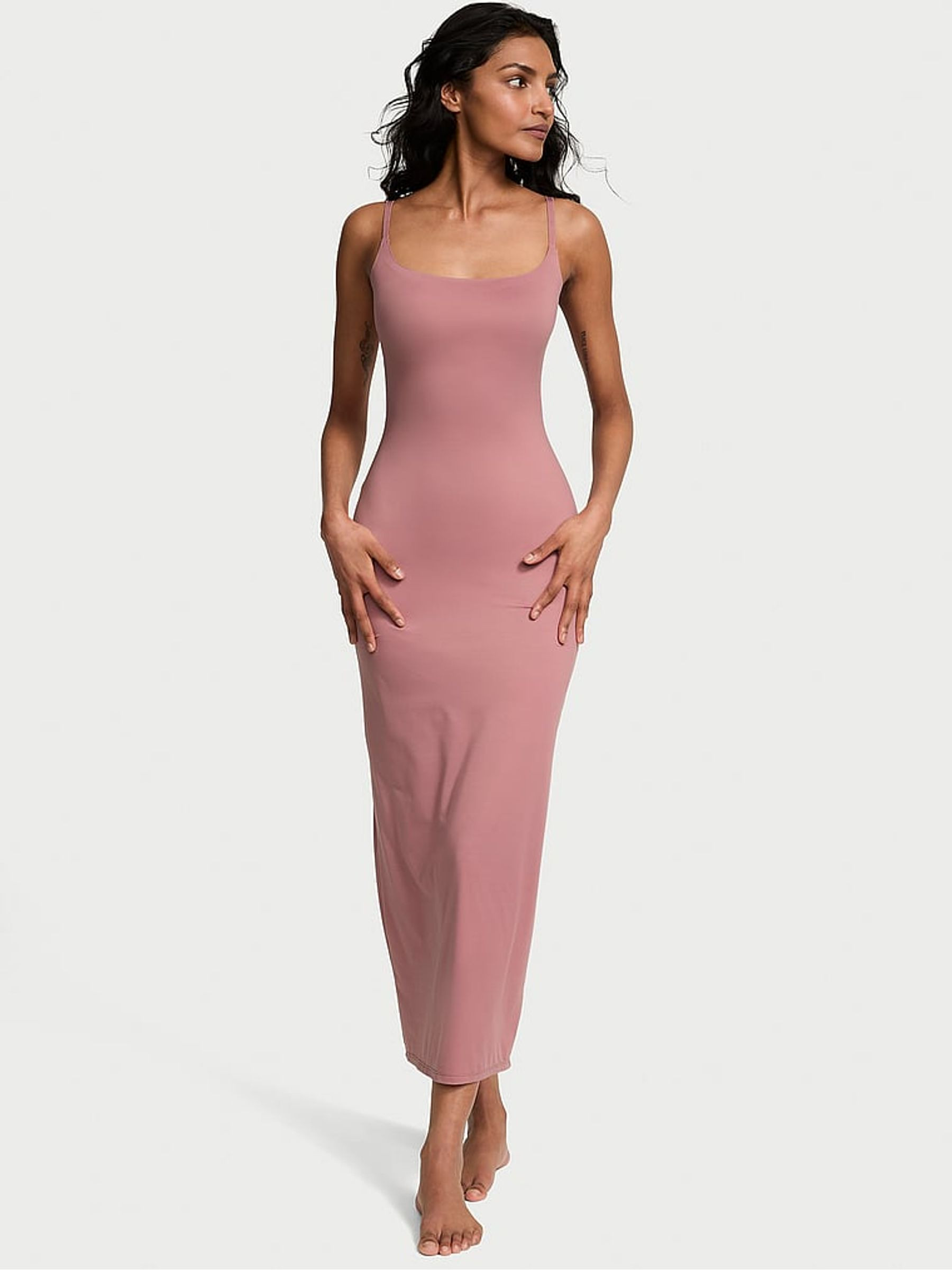 Nostalgia Rose Pink Maxi Feathersoft Essentials Slip Dress | Victoria's Secret UK | Victoria's Secret UK