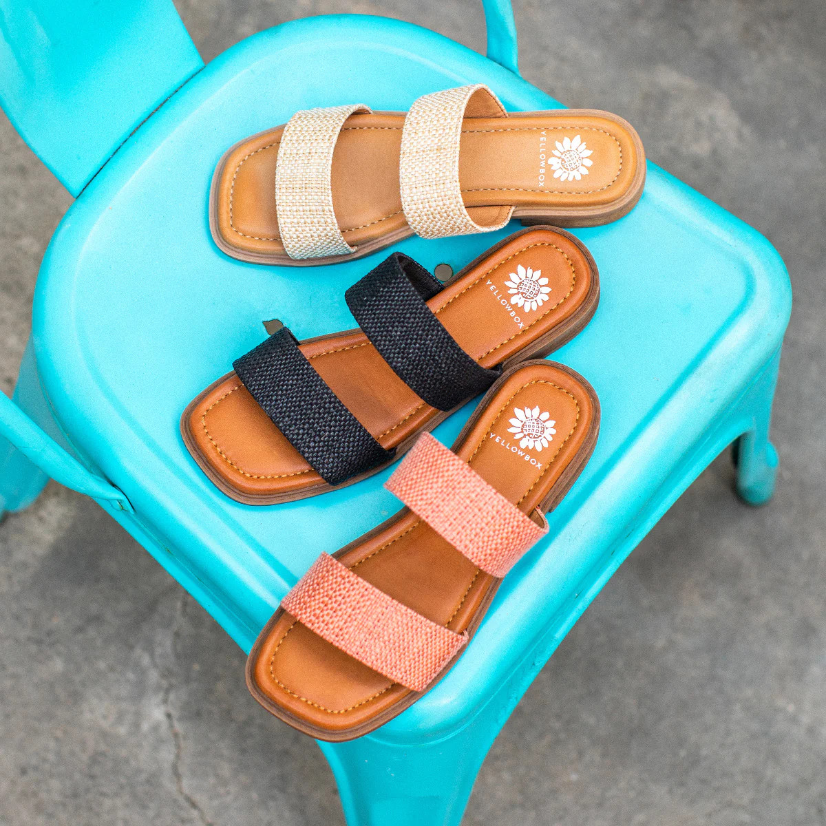 Seaside Slide Sandal | Yellow Box