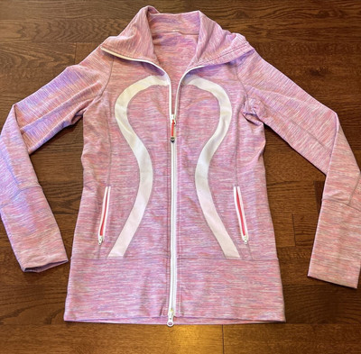 Lululemon In Stride Jacket Yoga Running Wee Are From Space White Women's Size 6 | eBay US