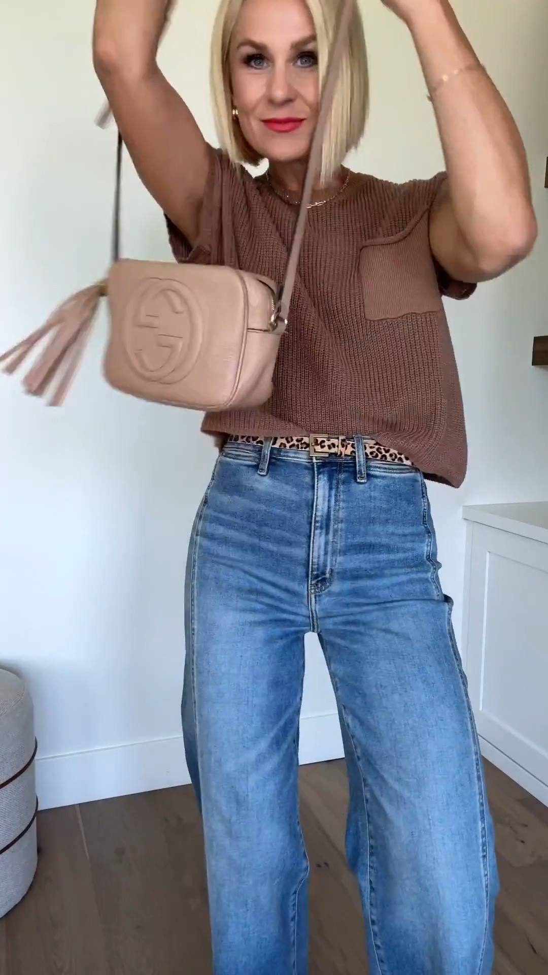 Late Summer → early Fall Style Made Easy✨
Summer’s not quite over, but fall is sneaking in… and these 4 outfits are easy looks for that in-between season when it’s still warm but you’re ready for cozy layers. Think easy, casual, but just elevated enough to feel pulled together.

Sizing: 
Wearing a medium in all tops & dress, and size 4/27 in jeans and pants.
Everything fits tts, except size down in the studded belt (outfit 2)

#LTKSaleAlert #LTKOver40 #LTKFindsUnder50