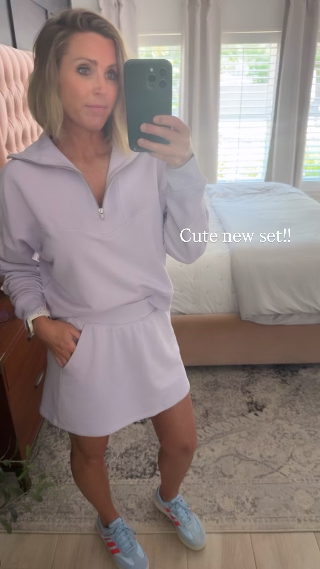 Wearing a small in the top and bottoms  