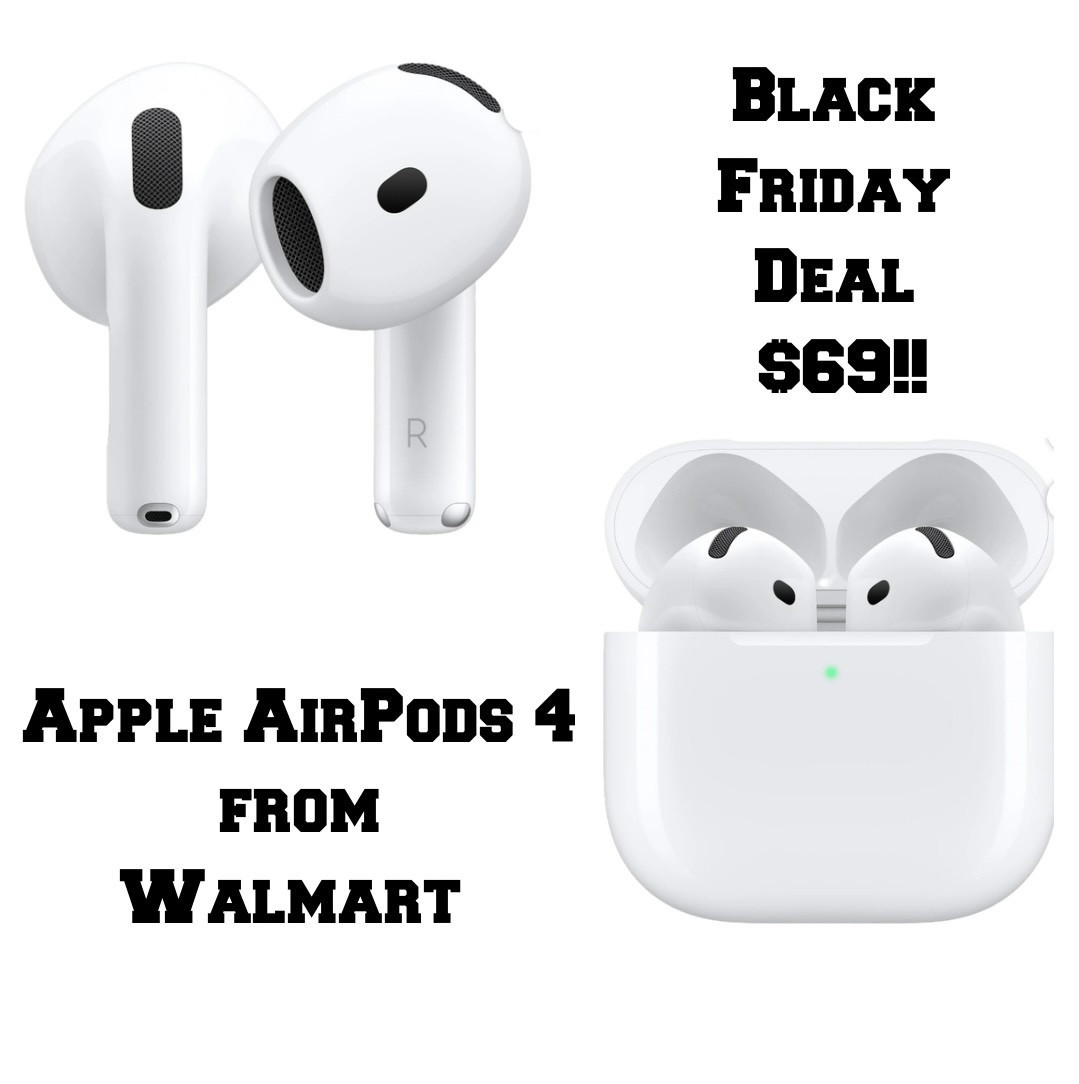 Be sure to snag these Apple AirPods  from the Walmart Black Friday sale! You can’t beat that price— $69!! 

Black Friday, Walmart, Black Friday deals 

#LTKHoliday #LTKCyberWeek #LTKGiftGuide