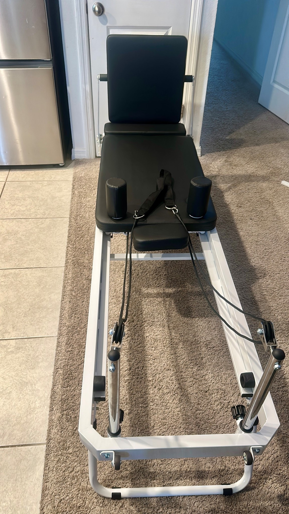 ONLY $216!! 🚨🚨🚨SO excited about this Pilates reformer machine I ordered from TEMU! Between having my kids most of the time and already having a Pure Barre membership, it just made sense to get my own reformer for the price of one month at the Pilates boutique 🤷🏼‍♀️ 

 #LTKActive #LTKHome #LTKSpringSale