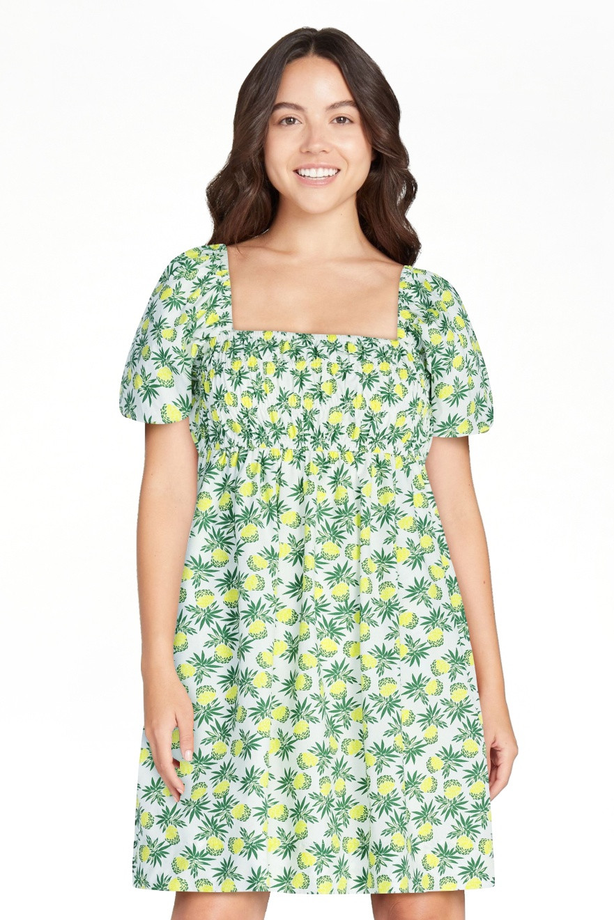 Free Assembly Women's and Women's Plus Puff Sleeve Peasant Mini Dress, Sizes XS to 4X | Walmart (US)