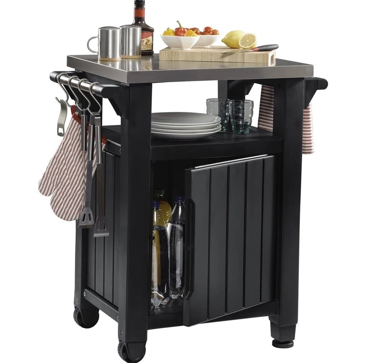 Keter Unity 40 Gal Patio Storage Grilling Bar Cart w/ Stainless Steel Top


#LTKSaleAlert #LTKU #LTKHome