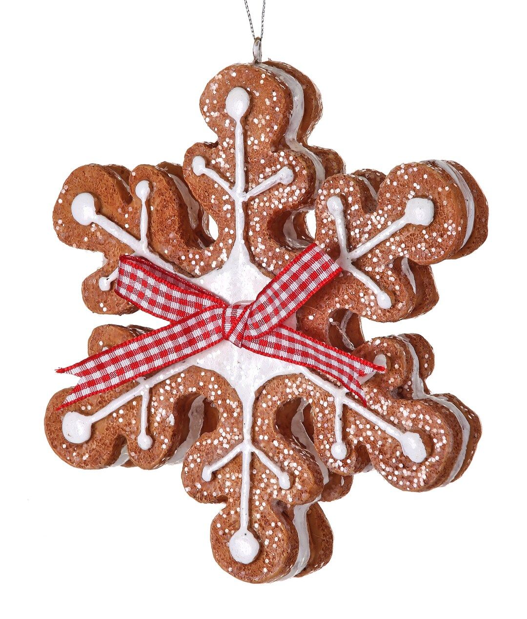Resin Gingerbread Snowflake Ornament - Gingerbread Ornament - Snowflake Decor - Gingerbread Decor | Etsy (US)