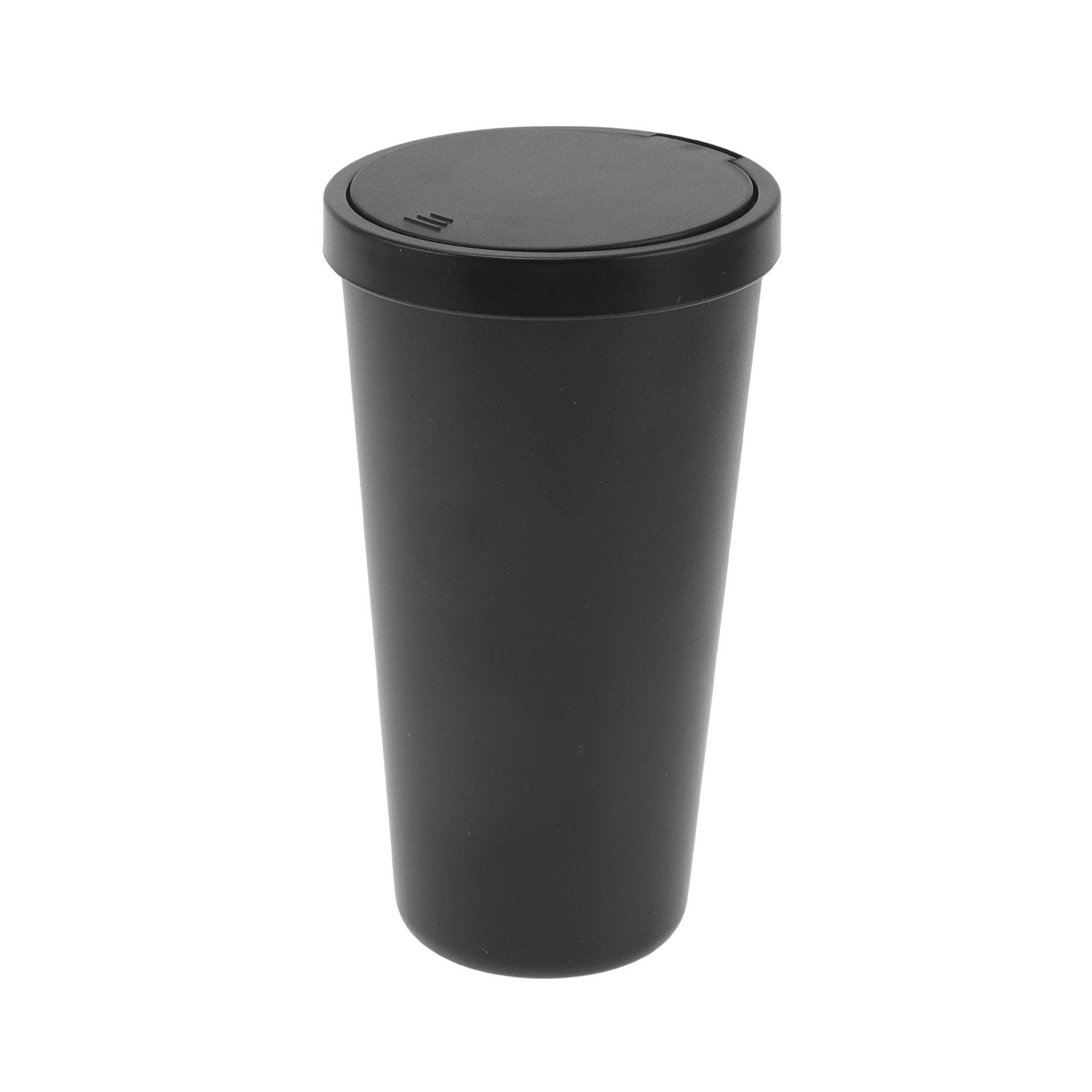 Unique Bargains Car Trash Can Trash Bin Portable 3.5 Inch Width 6.3 Inch Height Black ABS one_size | S25120100UX1003 | Lowe's
