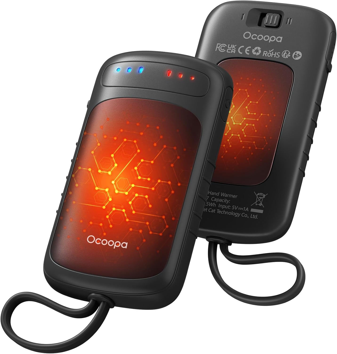 OCOOPA Dual-Sided Hand Warmers Rechargeable 2 Pack, Stocking Stuffers for Men Women Teens Boys Gi... | Amazon (US)