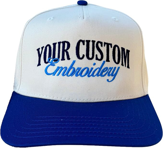Custom Hat Add Your Own Embroidered Text Personalized Adjustable Size Baseball Cap | Amazon (US)