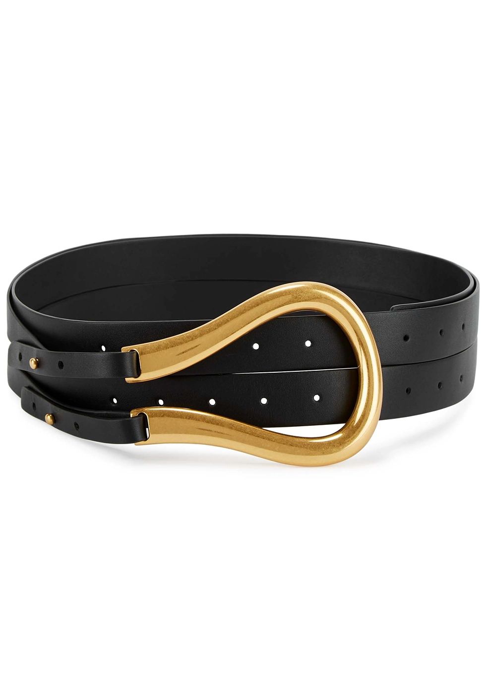 Horsebit black leather belt | Harvey Nichols (Global)
