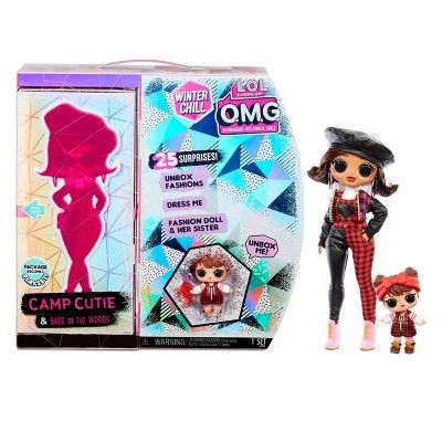 L.O.L. Surprise! O.M.G. Winter Chill Camp Cutie Fashion Doll & Babe in the Woods Doll with 25 Sur... | Target