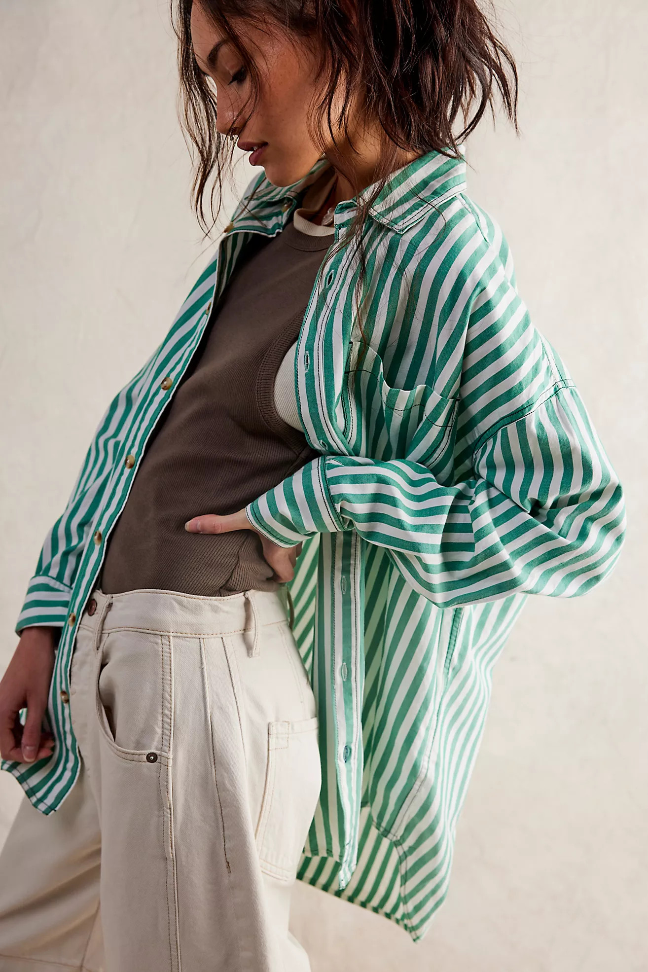 We The Free Freddie Striped Shirt | Free People (Global - UK&FR Excluded)