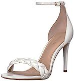 Rachel Zoe Women's Ashton Sandal Braid Heeled, White, 10 M US | Amazon (US)