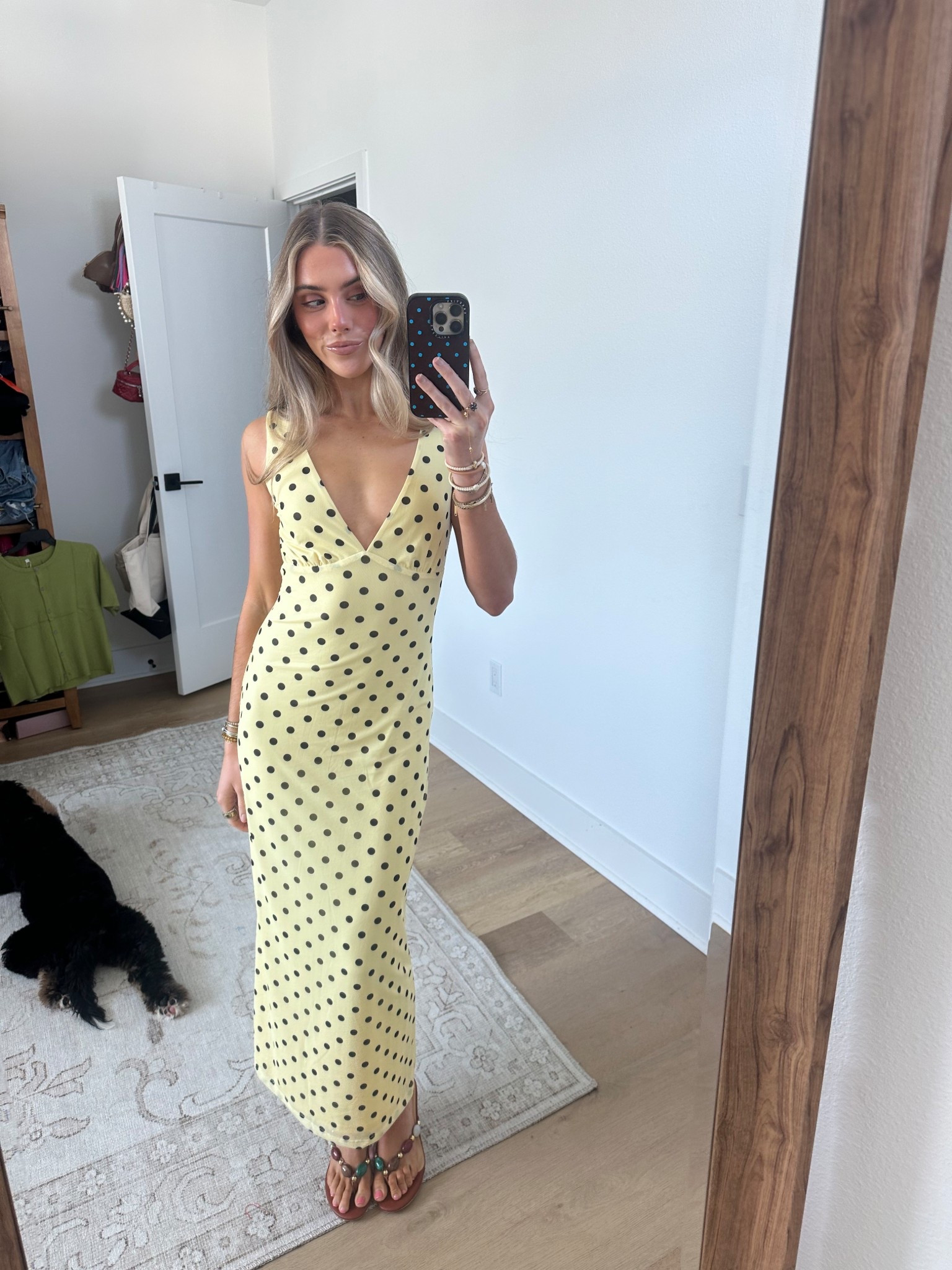 Amazon size XS Wenrine Womens Summer Polka Dot Maxi Dress Mesh Wedding Guest Bodycon Sexy V Neck Sleeveless Party Dresses. My shoes are also Amazon! 

#LTKWedding #LTKSeasonal #LTKootd