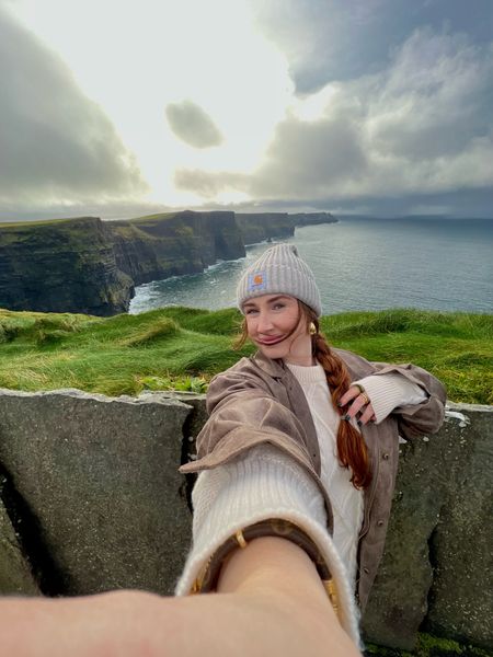 Cliffs of Moher experience! 10/10 recommend adding to your bucket list. Wearing princess Polly jacket in size 6, Amazon sweater in size large. Kept me warm and cozy at the windy cliffs!

#LTKstyletip #LTKSeasonal #LTKtravel