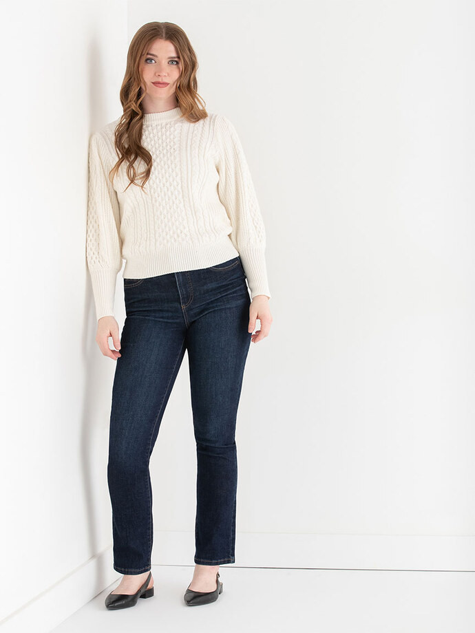 Balloon Sleeve Cable Sweater | Rickis | Ricki's