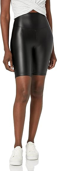 Yummie Women's Faux Leather Biker Shorts | Amazon (US)