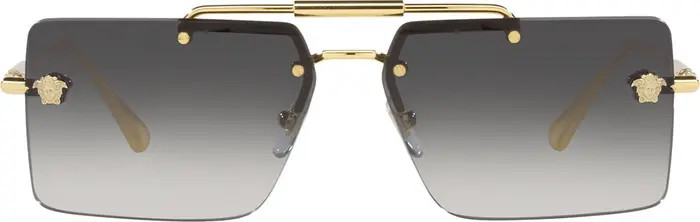 60mm Gradient Rectangular Sunglasses | Nordstrom