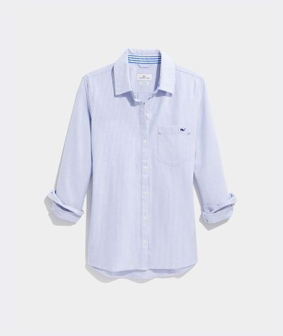 Oxford Striped Chilmark Relaxed Button-Down Shirt | vineyard vines