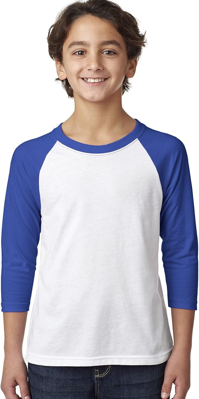 The Next Level Boys CVC 3/4-Sleeve Raglan Tee (3352) | Amazon (US)