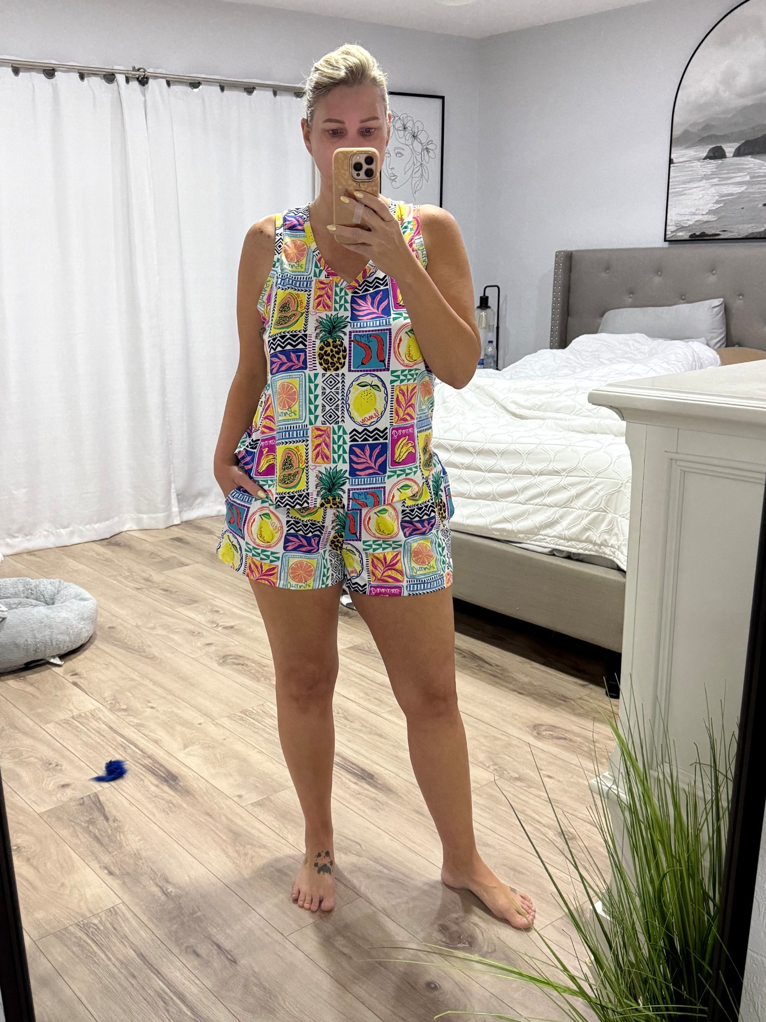 I can’t get enough of these JoySpun PJ’s from Walmart. I have too many set to keep count 😆 This fruity island print is so fun for summer! 
I’m wearing a large and they fit tts. 

#LTKMidsize #LTKFindsUnder50 #LTKStyleTip
