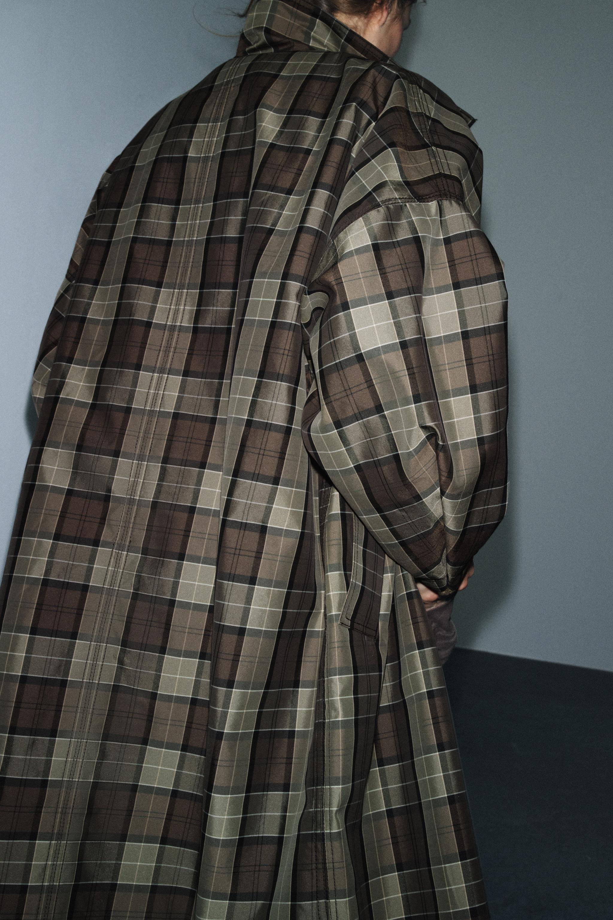 ZW COLLECTION LIMITED EDITION CHECKED TRENCH COAT | Zara UK