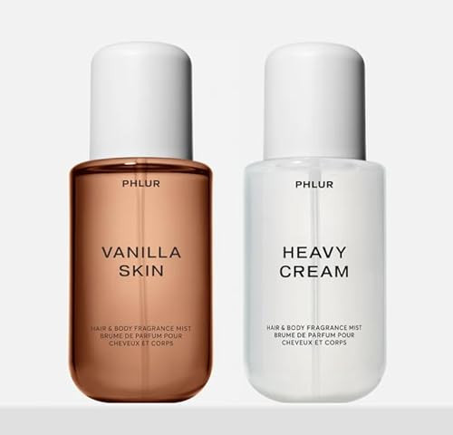 PHLUR Vanilla Skin & Heavy Cream Full Size Hair & Body Mists Duo | Amazon (US)