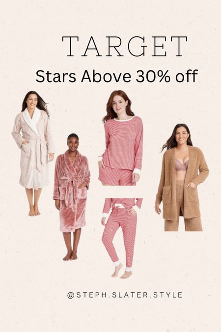 Target stars above 30% off. Pajamas. Holiday pajamas. Cozy sweater. Robes. Gift guide

#LTKsalealert #LTKGiftGuide #LTKHoliday