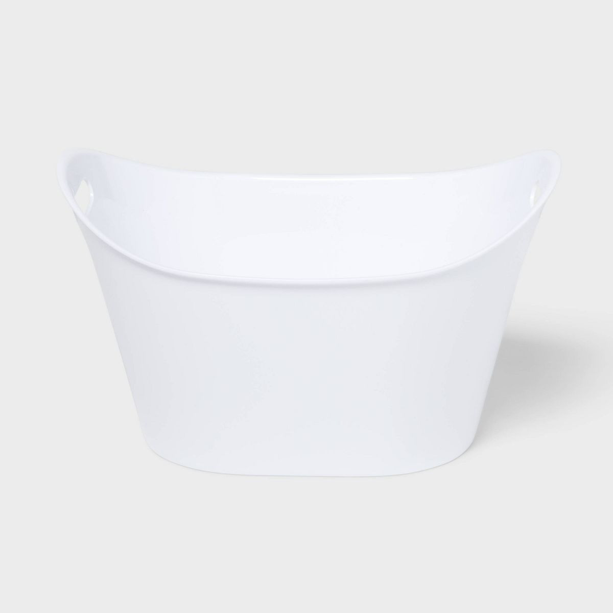 White Snack Bucket - Sun Squad™: Polypropylene Oval Party Bucket for Outdoor Events, Hand Wash | Target