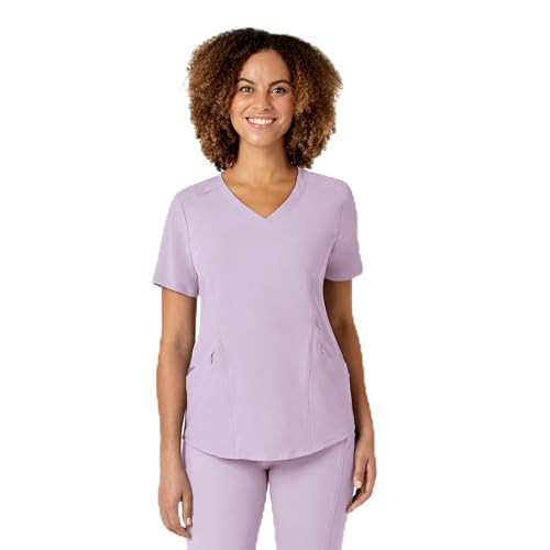 Wink Renew Scrubs for Women, V-Neck Scrub Top - Pastel Lilac, S | Amazon (US)