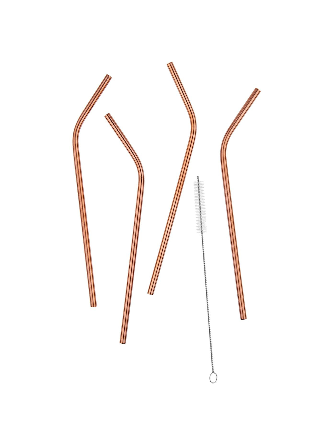 Strohhalme Manhattan Lounge mit Bürste, 4er-Set | Westwing EU