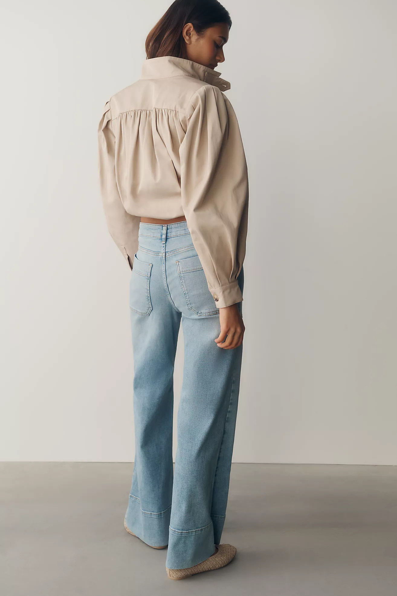 Pilcro Rylan Relaxed High-Rise Flare Jeans | Anthropologie (US)