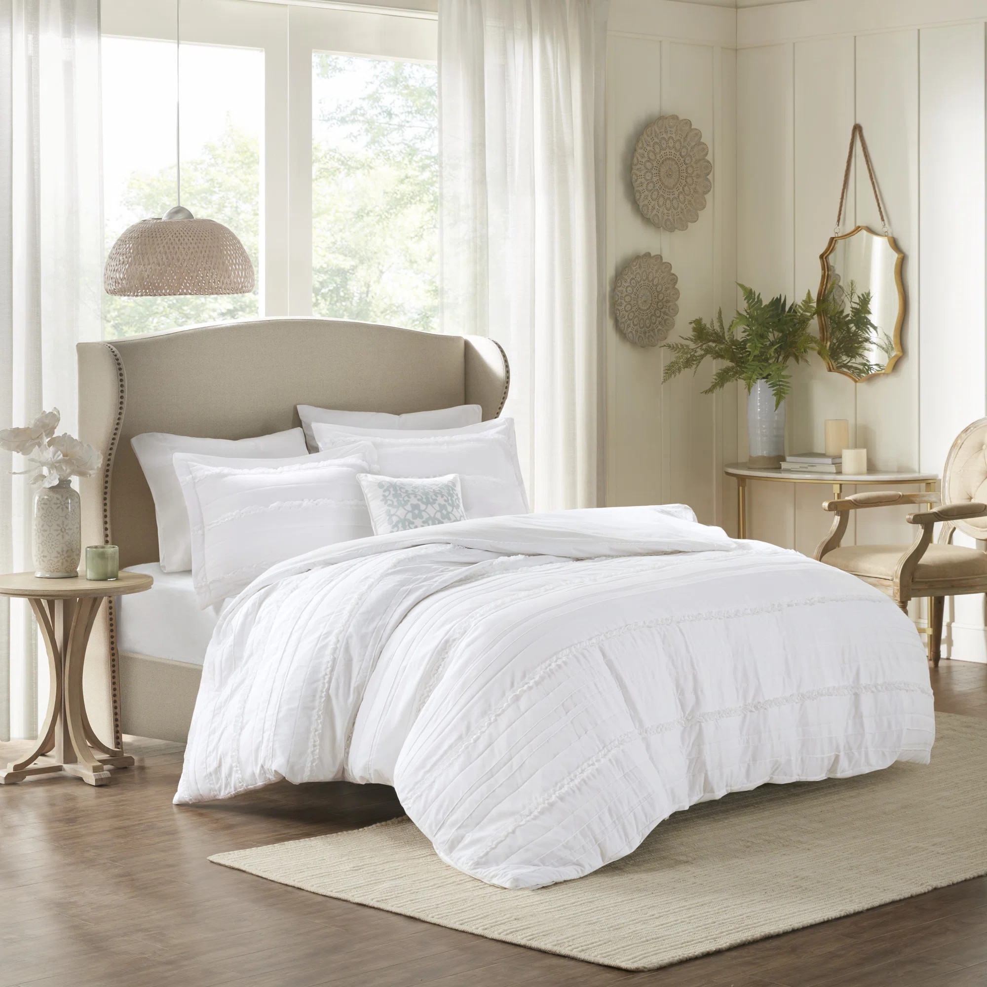 Celeste 4 Piece Microfiber 2-in-1 Duvet Set | Wayfair North America