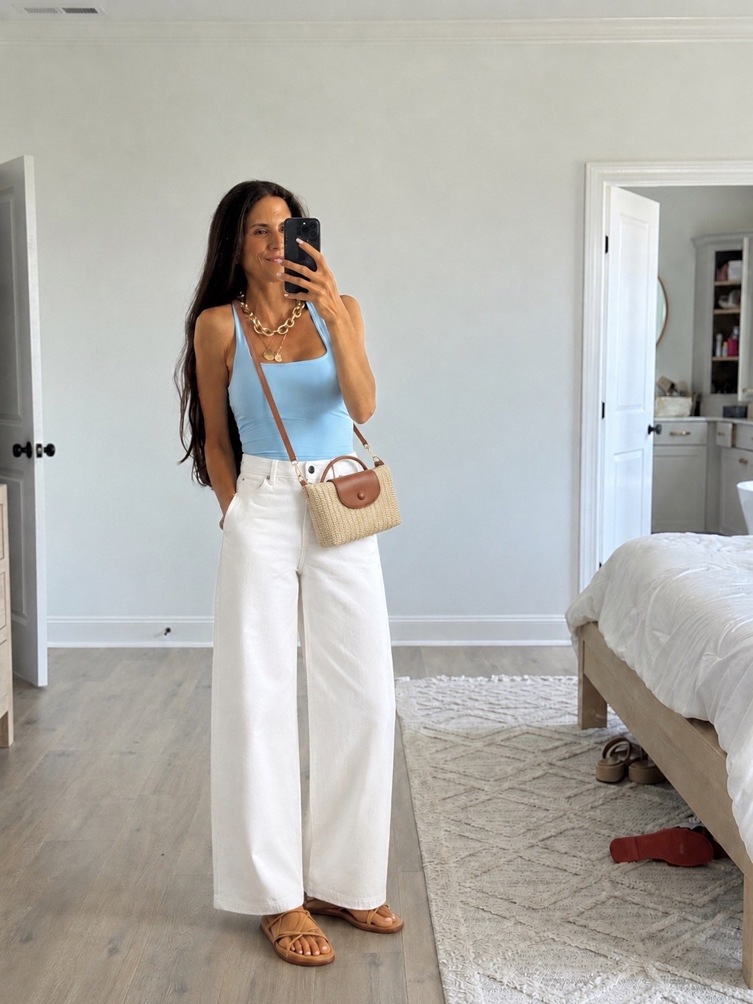 The viral mother denim for less from target are finally back! The perfect wide leg white pants for summer!

#LTKgrwm #LTKmomlife #LTKootd