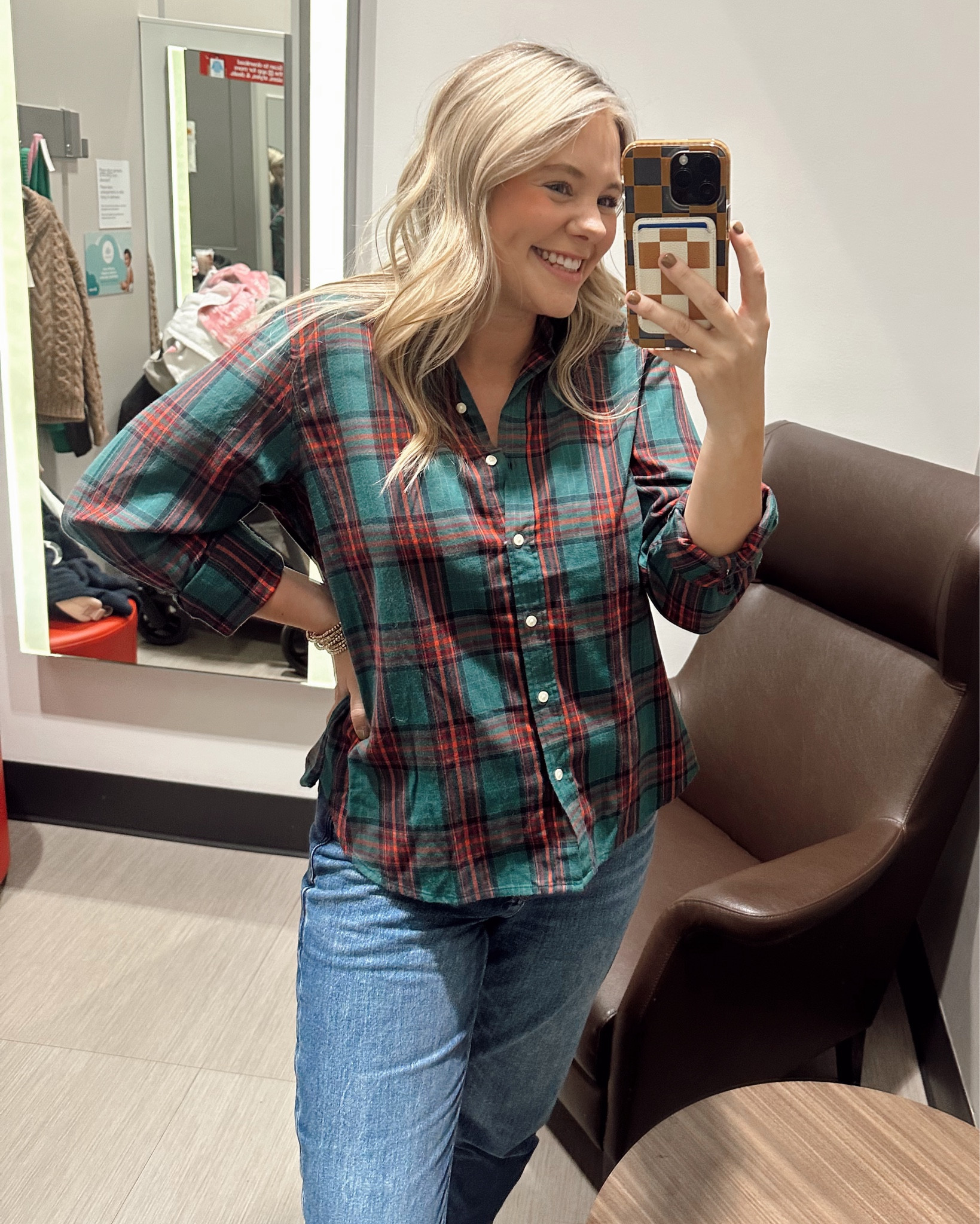 Cute red and green flannel for Christmas 💚❤️

#LTKCyberWeek #LTKHoliday #LTKmomlife